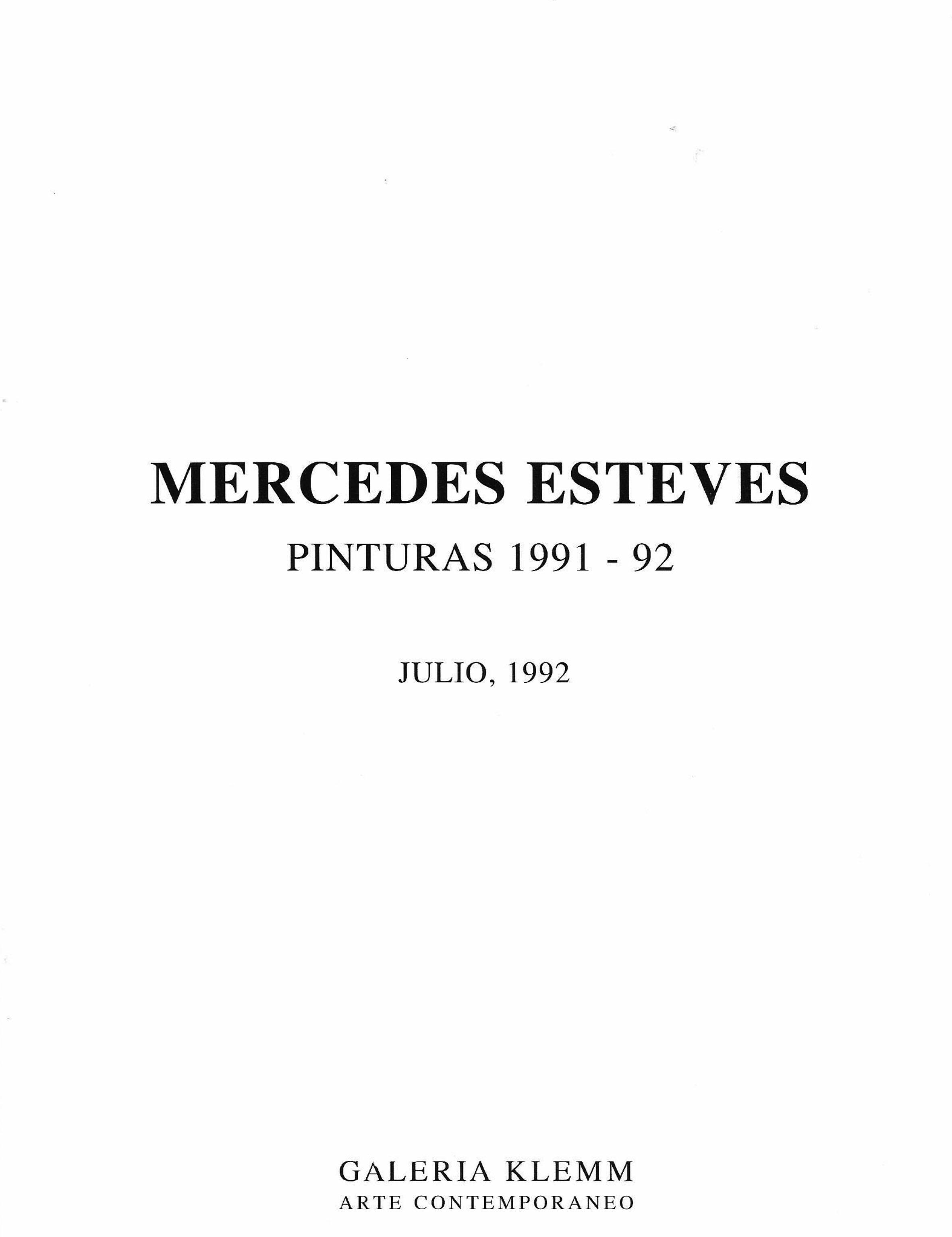 Mercedes Esteves - Pinturas 1991/1992
